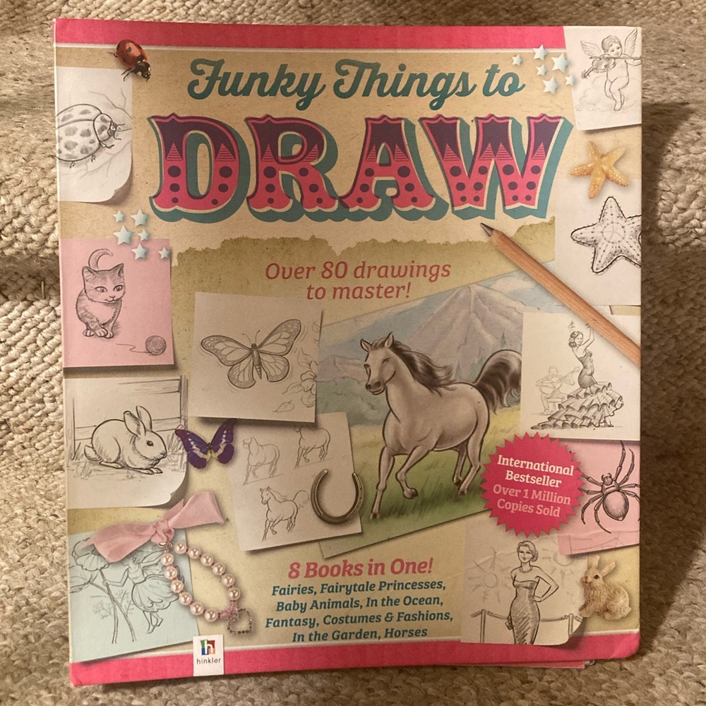 Book (Hardcover) - Funky Things to Draw: Over 80!drawings to master!